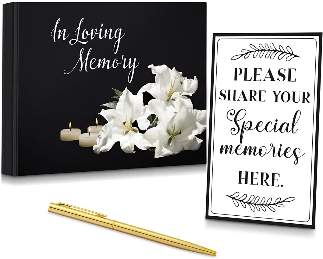 Special Memories Book Funeral Guest Book Hardcover Book