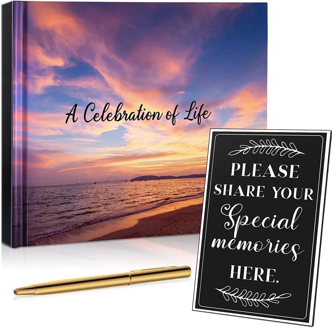 Special Memories Book Funeral Guest Book Hardcover Book