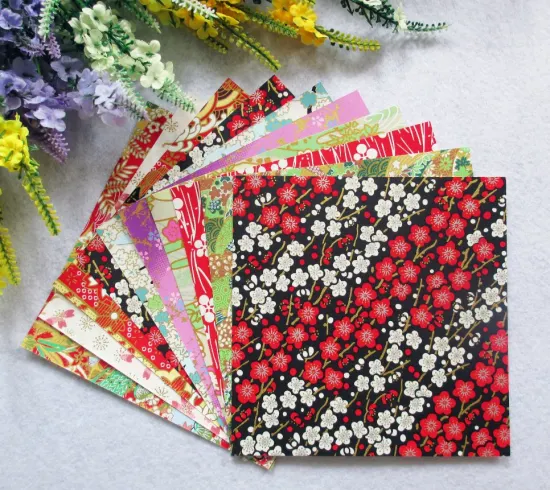 14X14cm Artesanato Origami Papel Washi Presente Yuzen Papel Scrapbook Papel